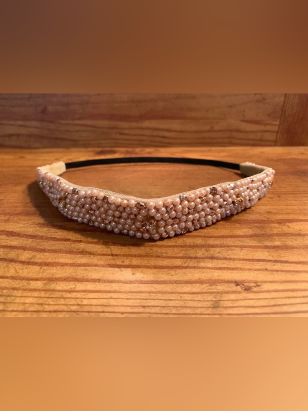 Light Bronze Pearls & Gemz Hairband (NWOT)